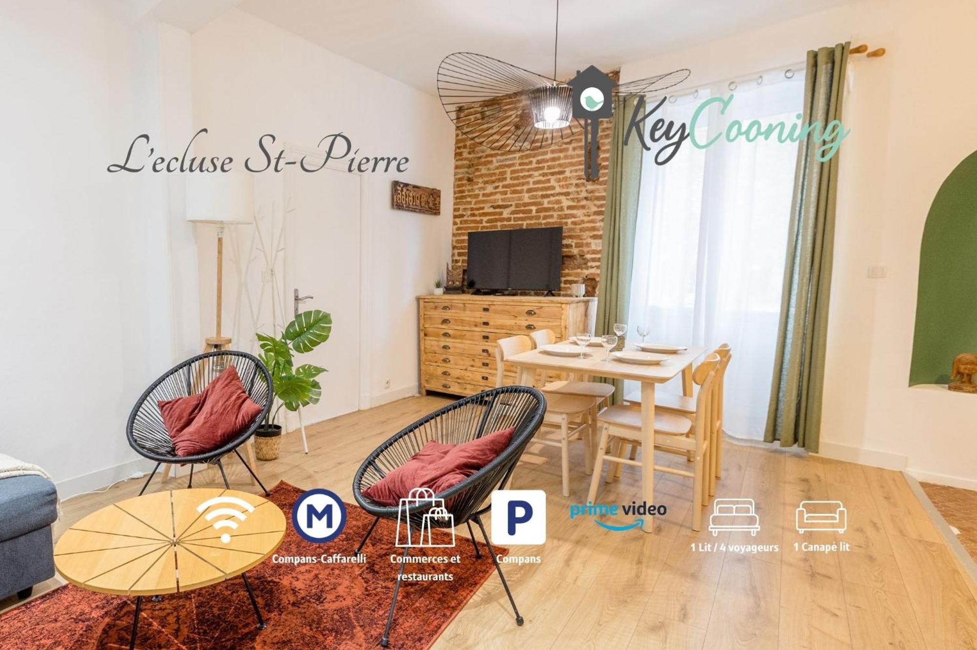 トゥールーズL'Ecluse St-Pierreアパートメント エクステリア 写真